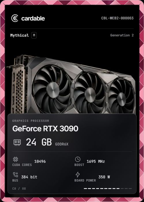 Mythical GeForce RTX 3090